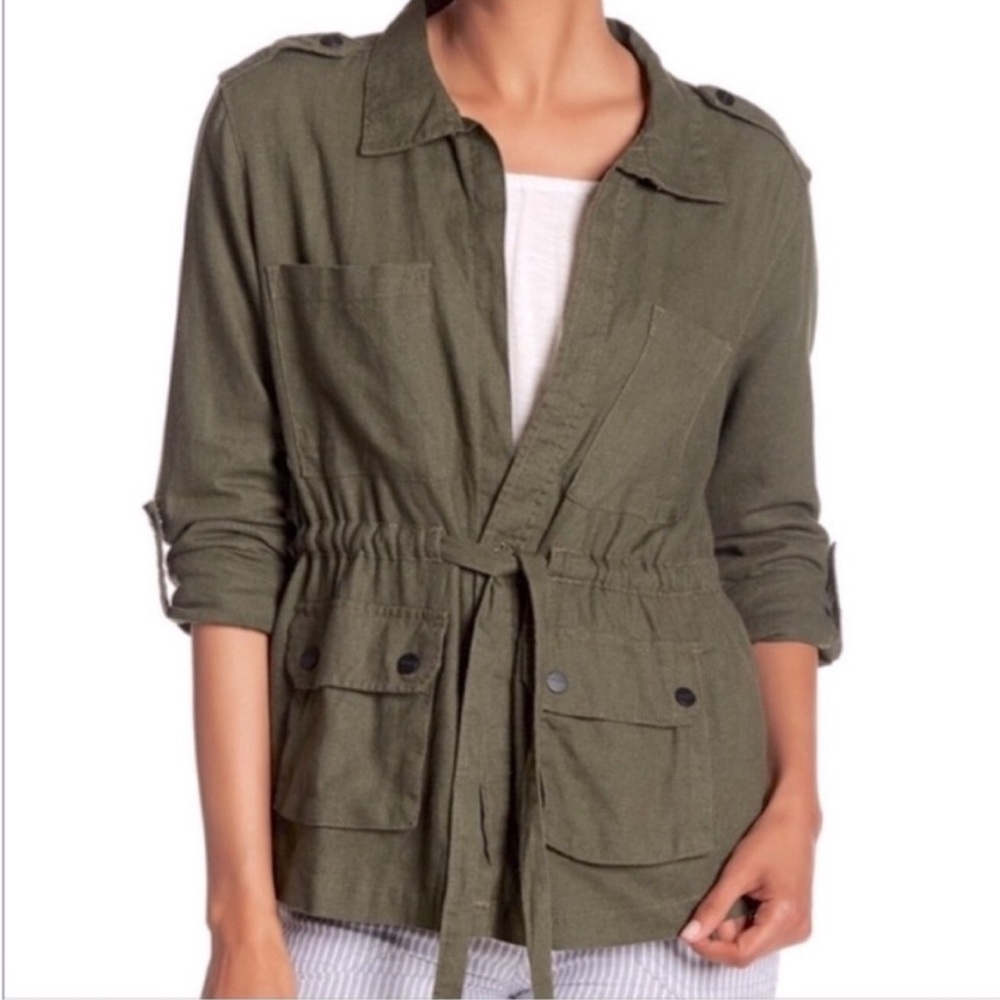 Sanctuary Explorer Linen Drawstring Utility Jacket - image 1